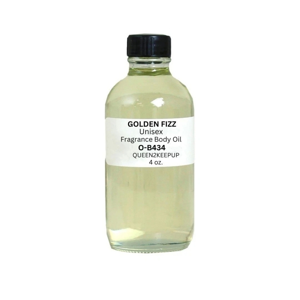 Golden Fizz Unisex Body Oil Sparkling Champagne Fruity Fragrance Scent 4 oz